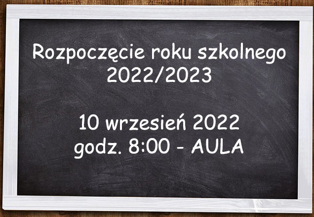 Rozpoczęcie roku szkolnego 2022/2023