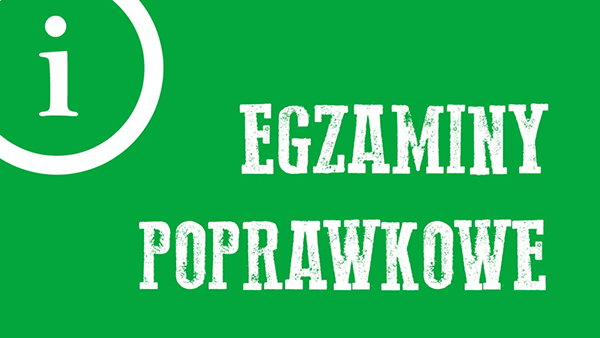 Harmonogram egzaminów poprawkowych