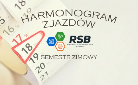 Semestralne harmonogramy zjazdów - przedmioty ogólnokształcące i zawodowe.